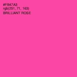 #FB47A3 - Brilliant Rose Color Image